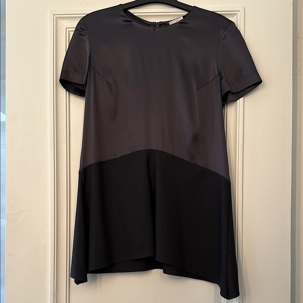 Brunello Cucinelli Grey Flared Top - Silk Size S